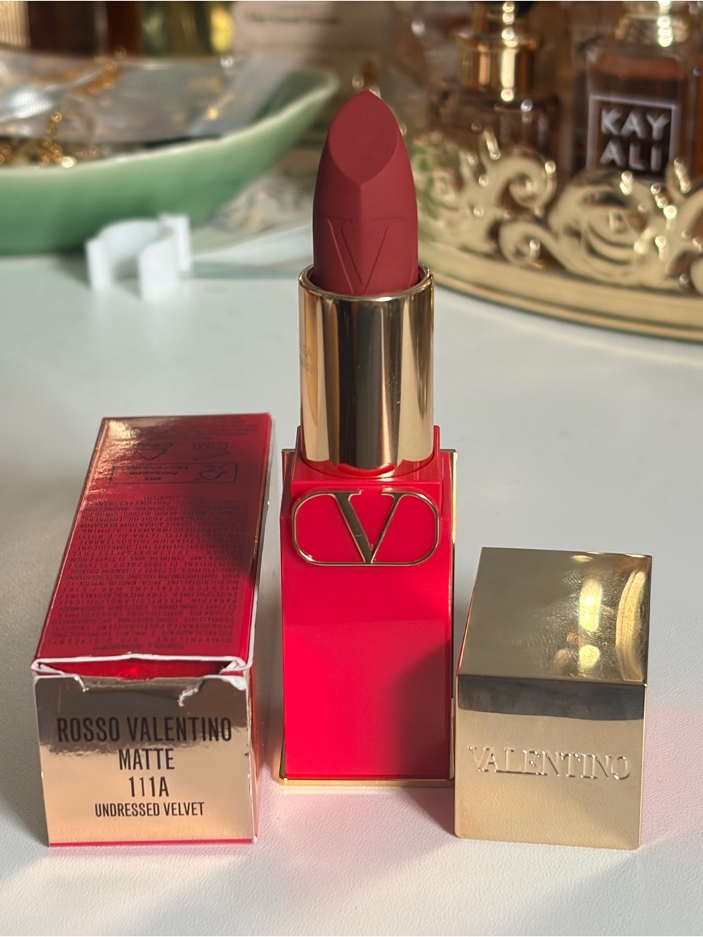 Valentino Go Cushion Foundation Refill in LN2 & Rosso Valentino Lipstick 111A - Picture 6 of 11